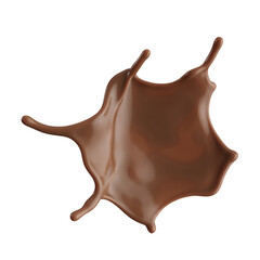 Chocolate Milk splash 3d realistic