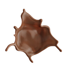 Chocolate Milk splash 3d realistic