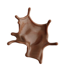 Chocolate Milk splash 3d realistic
