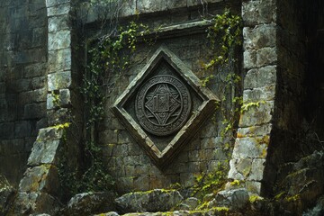 Seal of Solomon Historic Wall Judaism, Islam Religion Spiritual Symbol