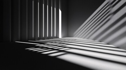 Naklejka premium Minimalist 3D elements with a focus on light and shadow play