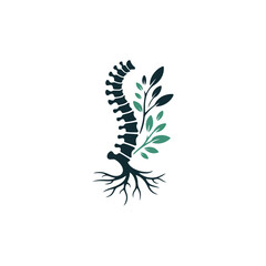 Chiropractic logo vector, spine health care, spine care, chiropractic symbol vector logo design, Human spine symbol , backpain relief, bone care
