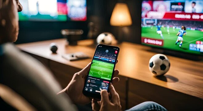Making sports bets with your mobile.