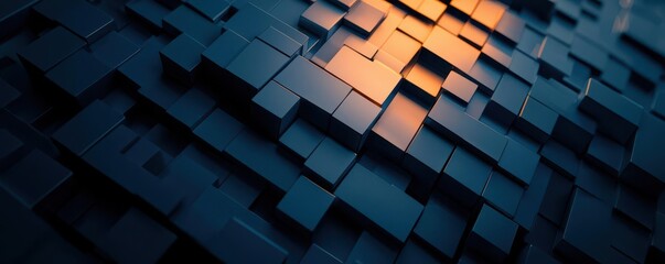 Abstract rendering of a digital economy being shaped by policy changes, concept of adaptive economic strategies