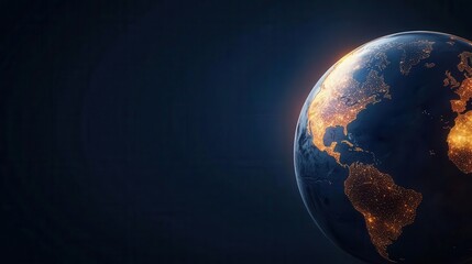 Close-up of a digital globe with economic policy impacts rippling across continents, concept of global economic integration