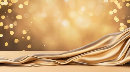 Background of Luxurious anniversary decorations with golden accents