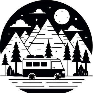 Camping T-shirt Design