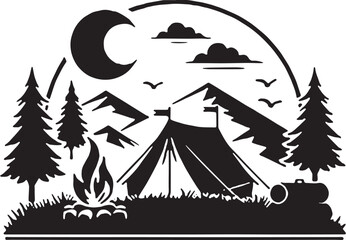 Camping T-shirt Design