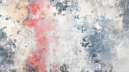 Abstract grunge pattern with gritty textures, rough edges, and subtle hints of color in a distressed composition.