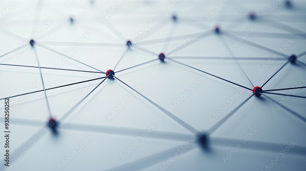 Poster simple illustration of interconnected lines creating a loop, representing circular economy principle
