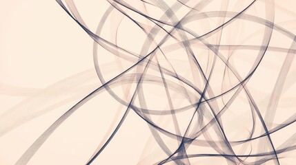 Simple illustration of interconnected lines creating a loop, representing circular economy principles on a neutral surface.