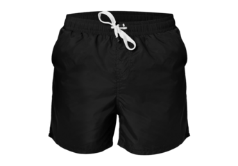 Swimming Shorts Solid Colors Swim Trunks 3 Pockets Swimming Beach Suit Isolated High-resolution Transparent Background.