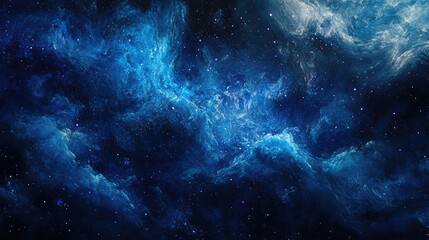 Abstract galactic textures featuring deep blues and purples with specks of stardust and shimmering cosmic dust.