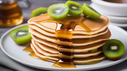 pancakes with kiwi