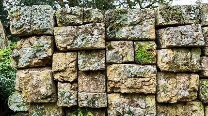 Abstract texture of stone brick wall