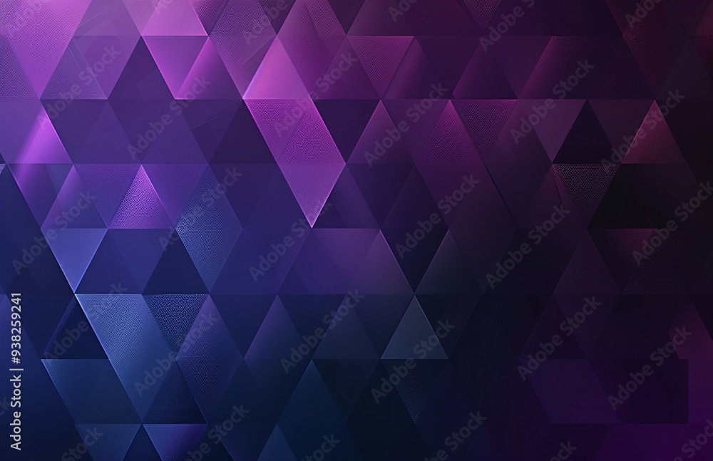 Poster colorful abstract background with geometric triangle patterns blending purple and blue shades for mo