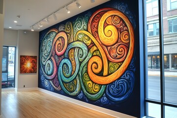 Triskele Triple Spiral Modern Artwork Celtic Paganism Religion Spiritual Symbol