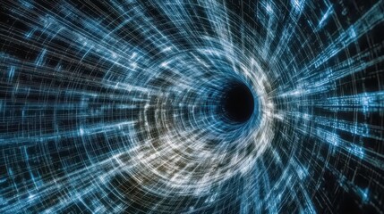 Fototapeta premium A Visual Feast of Future Technology and Dynamic Light and Shadow