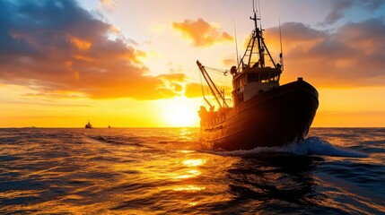 Naklejka premium Predict future trends and innovations that could shape the future of the fishery industry. --ar 16:9 --style raw --personalize b2ip5gw --v 6.1 Job ID: eb47e426-d03f-4217-90cf-d3420ee75b04