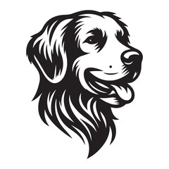 illustration of a dog head vector