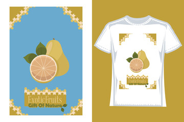 nature t-shirt design and illustration