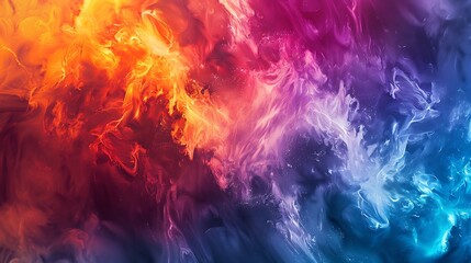 Vibrant and dynamic abstract wallpaper design with a spectrum of colors, created using generative AI to form a visually stunning background