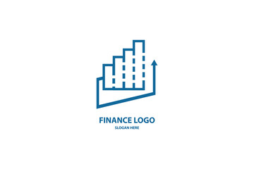 business finance blue colorful logo design design