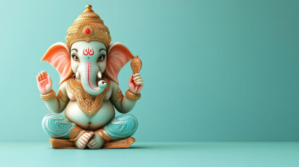 Ganesh Chaturthi Lord Ganesha Festival With Copy Space Clean And Minimal Banner Template Design