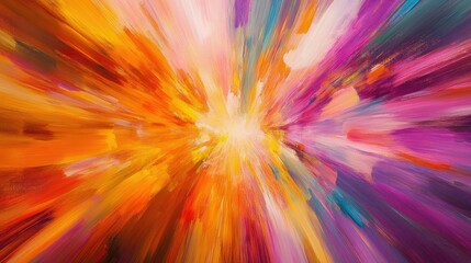 Obraz premium Outward-radiating rays of bold color, forming a lively and energetic background full of vibrancy.