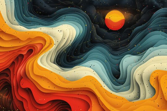 abstract background in colors and patterns for National Public Lands Day