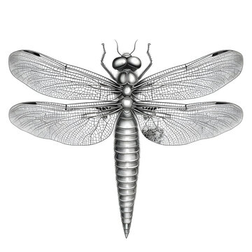 recommend clip art: Black and white line art of a mosquito, highly detailed with thin lines, side view, simple background