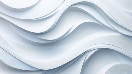 Abstract white curved lines and shapes background