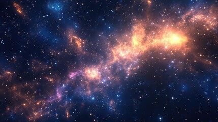 Fototapeta premium A high-definition galactic texture with intricate details of star clusters and cosmic phenomena, creating a breathtaking view.