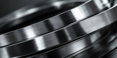 Stacked Metal Rings with Brushed Texture