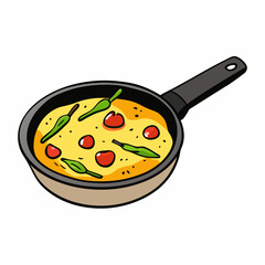 Italian Frittata with Asparagus & Cherry Tomatoes