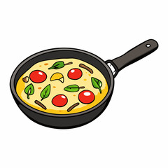 Italian Frittata with Asparagus & Cherry Tomatoes