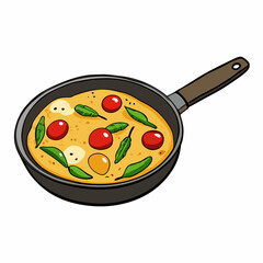 Italian Frittata with Asparagus & Cherry Tomatoes
