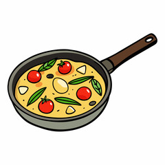 Italian Frittata with Asparagus & Cherry Tomatoes