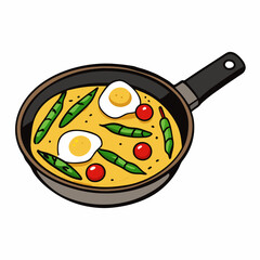 Italian Frittata with Asparagus & Cherry Tomatoes