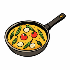 Italian Frittata with Asparagus & Cherry Tomatoes