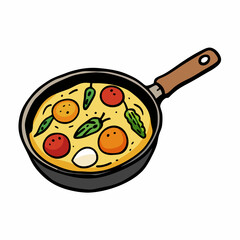 Italian Frittata with Asparagus & Cherry Tomatoes