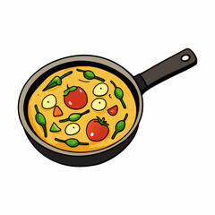 Italian Frittata with Asparagus & Cherry Tomatoes