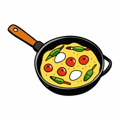 Italian Frittata with Asparagus & Cherry Tomatoes