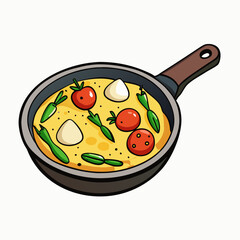 Italian Frittata with Asparagus & Cherry Tomatoes
