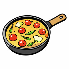 Italian Frittata with Asparagus & Cherry Tomatoes