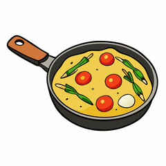 Italian Frittata with Asparagus & Cherry Tomatoes