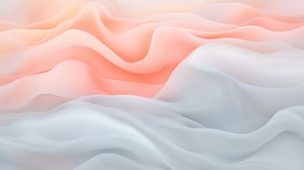 Obraz premium A white and pink wave with a pinkish orange hue