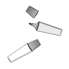 two marker pen, open and closed