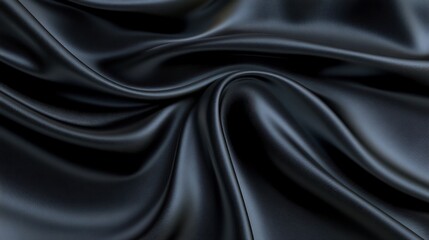 Obraz premium A black fabric with a shiny texture