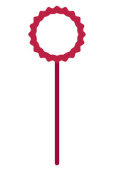 Pointer stick with a hexagonal tip